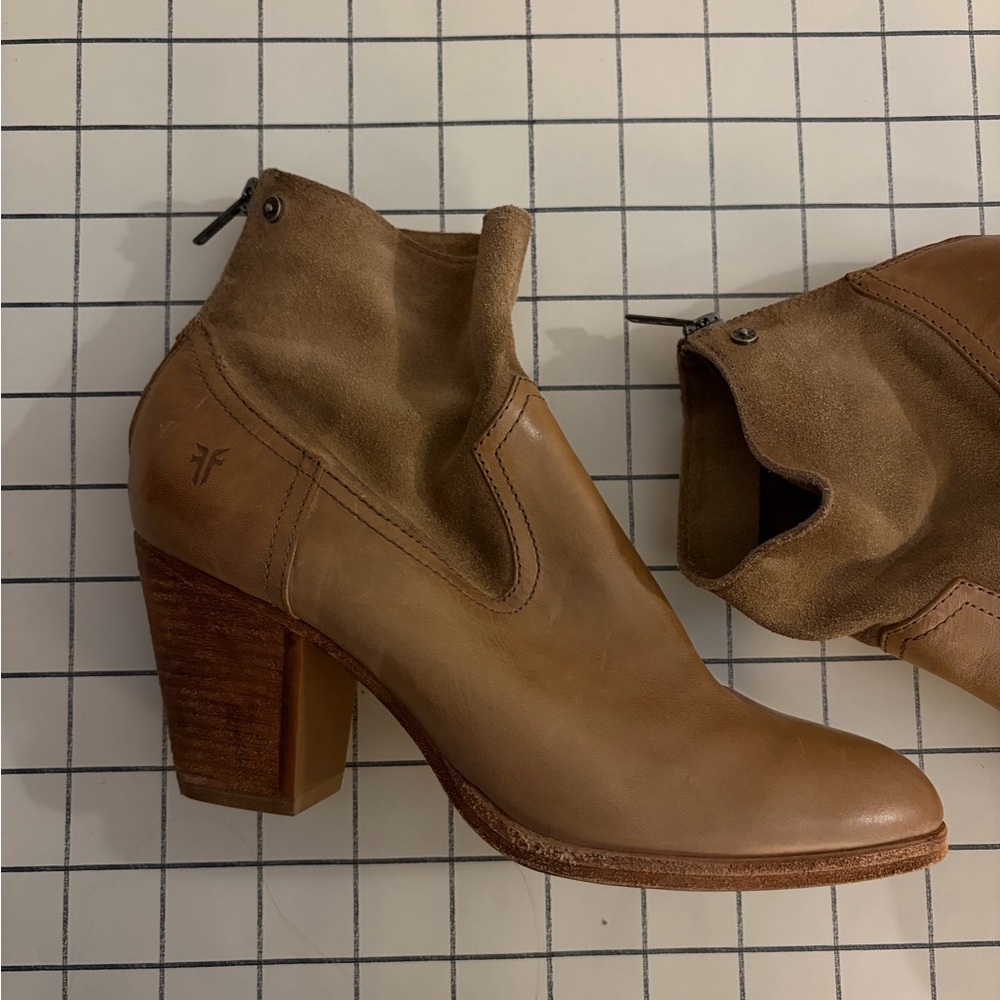 Frye Women's Brown Leather Ankle Booties